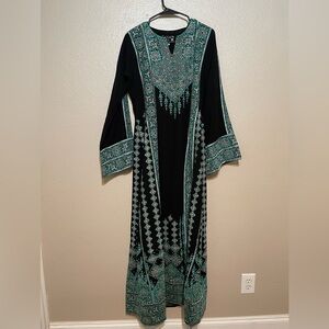 Chiffon base palestinian thobe